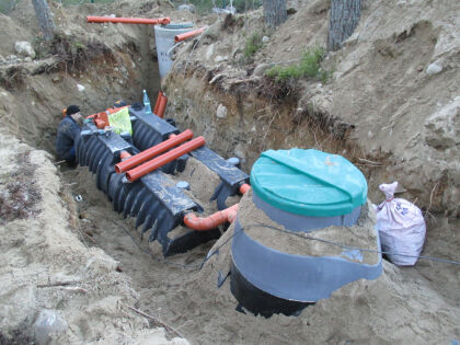Технология установки канализации «Rostok»