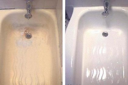Ванна: до и после покрытия эмалью