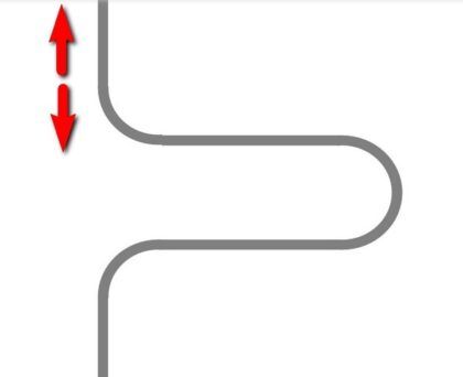 Схема прямого и наиболее простого подключения полотенцесушителя к стояку