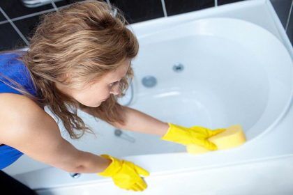 Эмаль защищает ванну от агрессивных чистящих средств