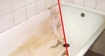 Реставрация чугунной ванны - до и после
