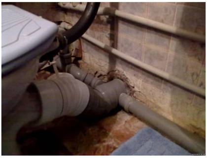 Ввод канализации в дом без подвала